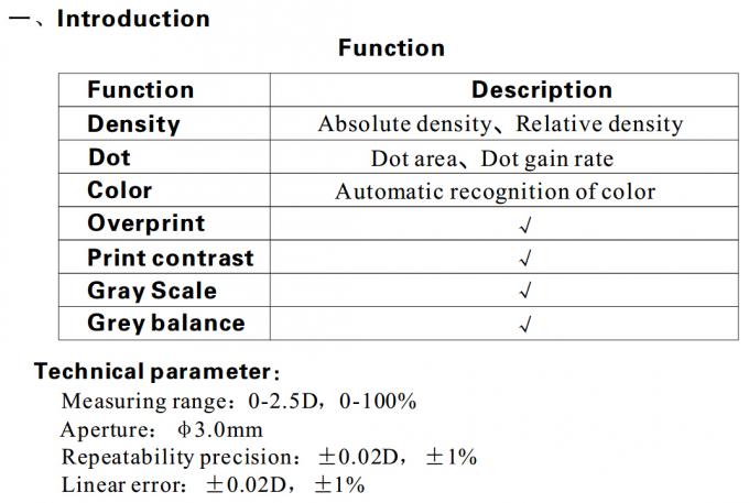 RD-310A Reflect Densitometer