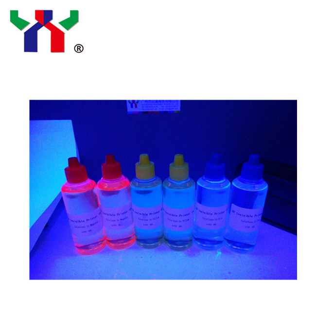 Hot Sale Security Ink Offset Printing UV Invisible Ink , Colorless to Blue