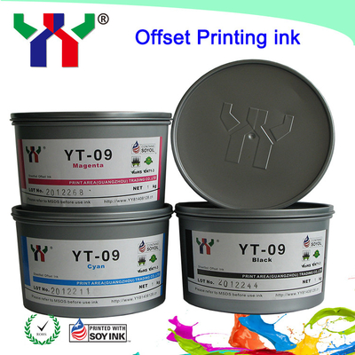 China manufacuter YT-09 high gloss eco-friendly soya offset printing ink supplier