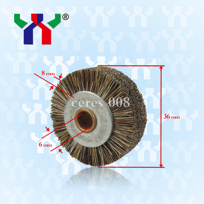 China hard bristle Brush wheel For Pressing Paper ceres 008 supplier