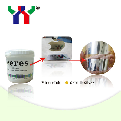 China Hot Sale Screen Printing Mirror ink , Gold &amp; Silver color for glass supplier