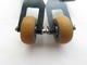 orange Shinohara 66 Heavy duty PU wheel bracket caster Double Ball Bearing supplier