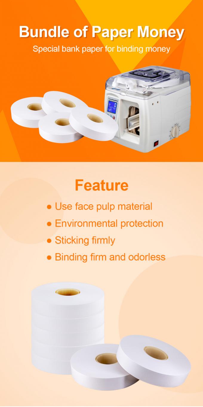 30mm Currency Kraft Paper Money Bands Strapping Paper Banding Tape