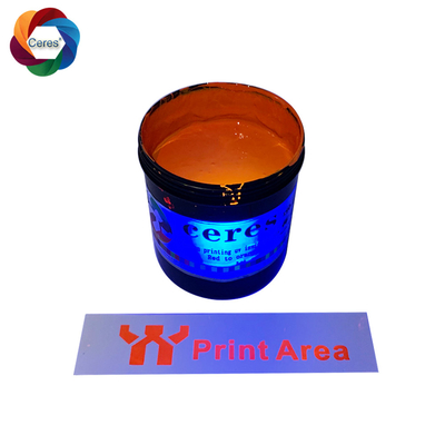Security Screen Printing Ink Invisible Red To Orange Bright Color