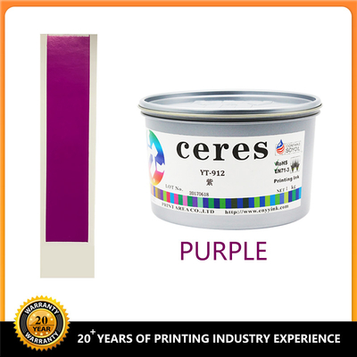 EN71 3 Ceres Violet Offset Printing Ink Anti Skinning Paper High Gloss