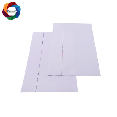 A4 Hologram Security Bond Paper  With Watermark Cotton UV Invisible Fiber