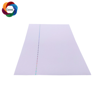 A4 Hologram Security Bond Paper  With Watermark Cotton UV Invisible Fiber