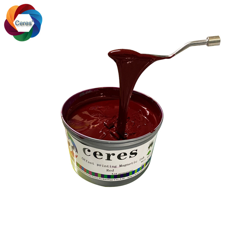 Offset Magnetic Printing Ink Red Color 1Kg / Can Normal Dry