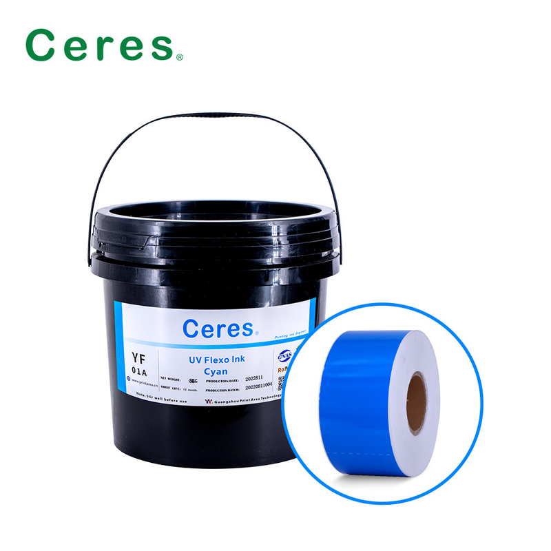 UV Flexo Ink CMYK And Panton Colors For Label Printing