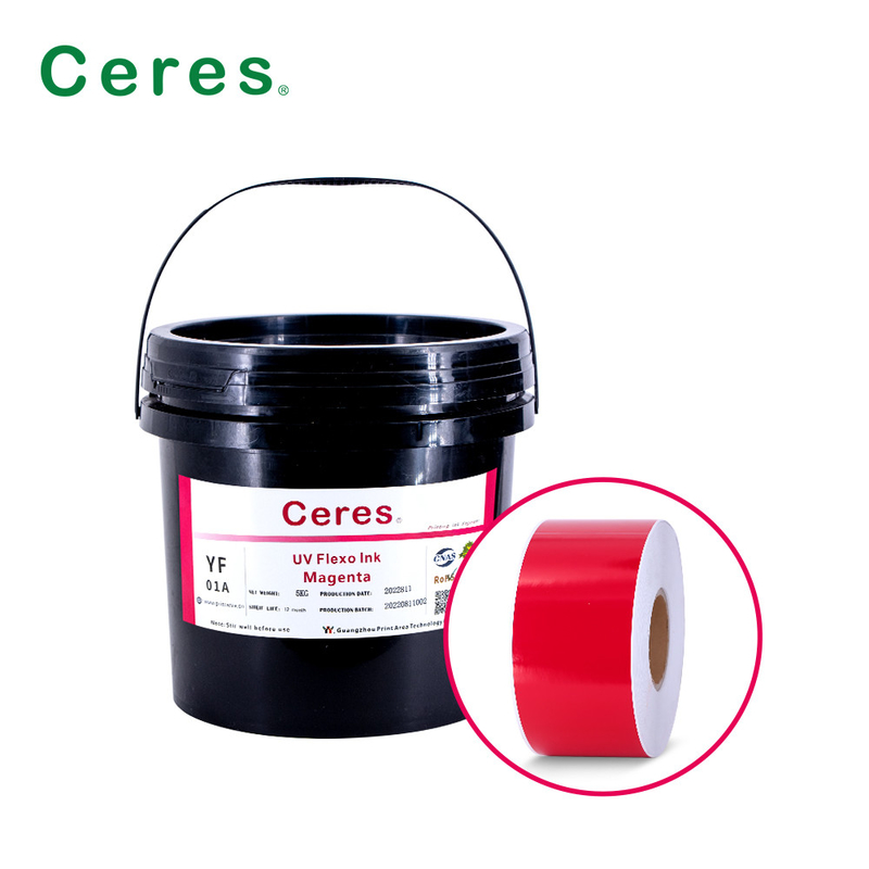 UV Flexo Ink CMYK And Panton Colors For Label Printing