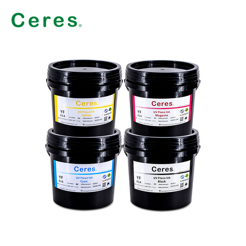UV Flexo Ink CMYK And Panton Colors For Label Printing