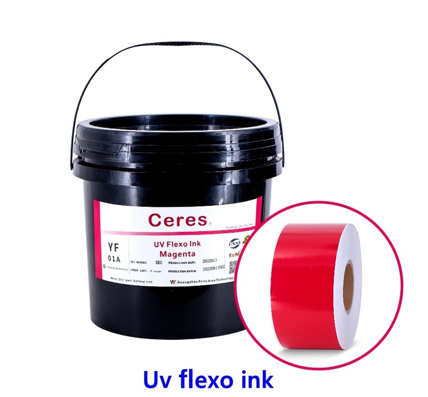 UV Flexo Ink CMYK And Panton Colors For Label Printing