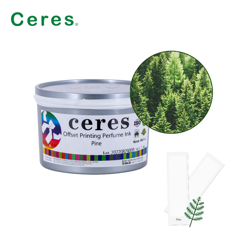 Ceres Offset Printing Perfume Ink Pine Taste Transparent Color