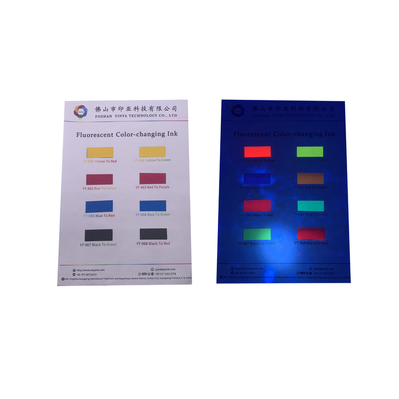 Security Screen Printing Ink Invisible Red To Orange Bright Color