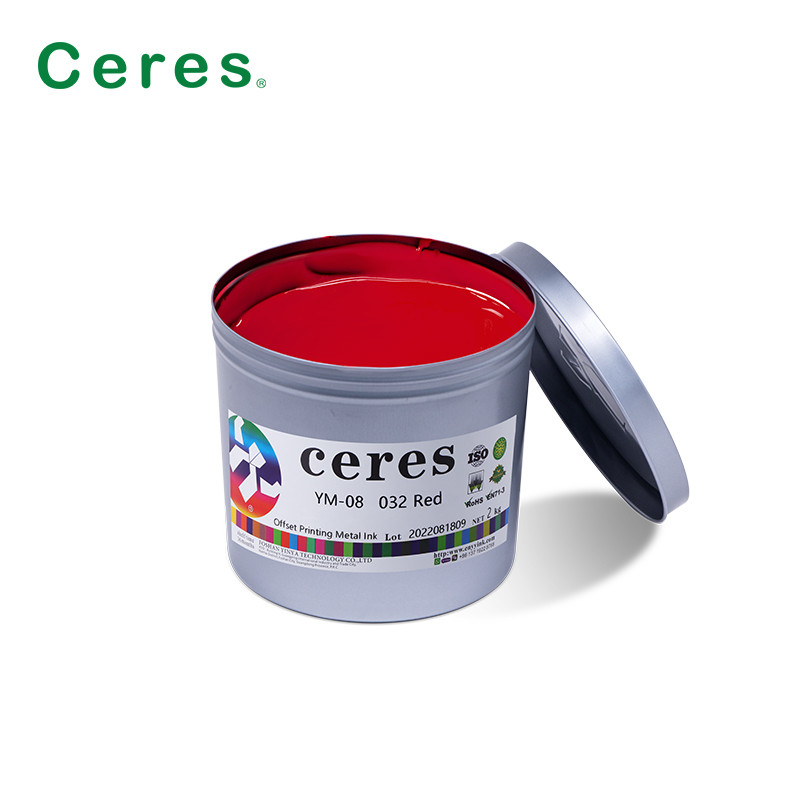 Metal YM-08 Offset Printing Ink  Panton 032 Red For Three - Piece Cans