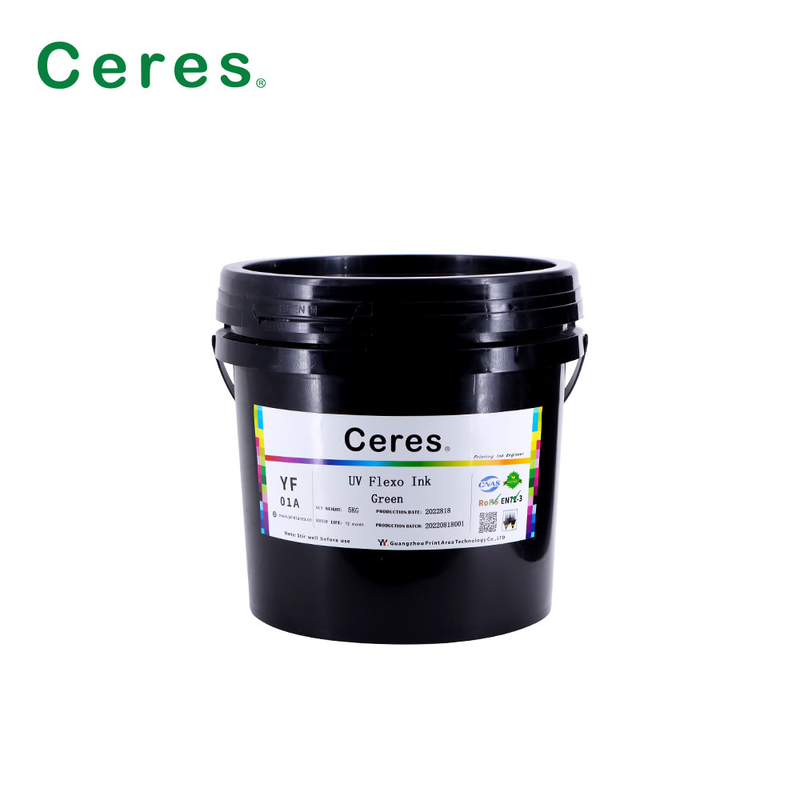 Rohs Green Uv Flexo Ink Panton Color For Paper And Plastic