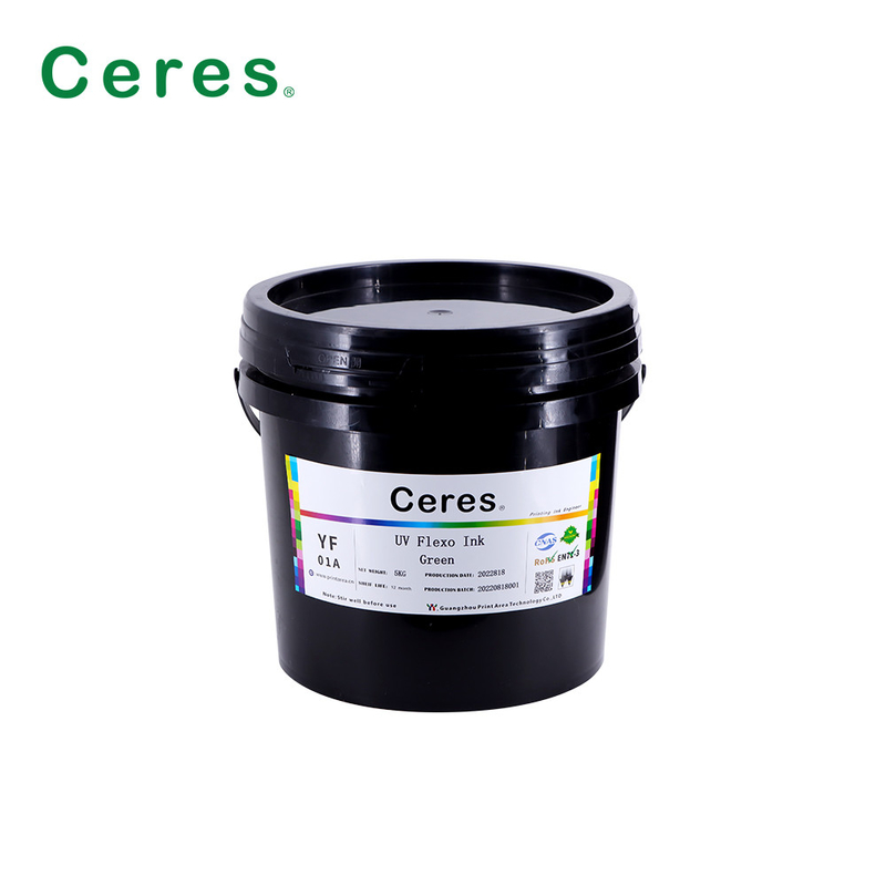 Rohs Green Uv Flexo Ink Panton Color For Paper And Plastic
