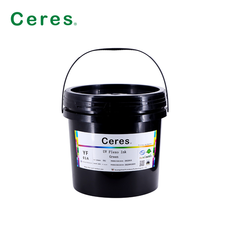 Rohs Green Uv Flexo Ink Panton Color For Paper And Plastic