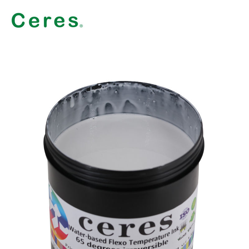 65 Degree Security Printing Ink Colorless To Black Water Based Flexo Irreversible Temperature Sensitive Ink