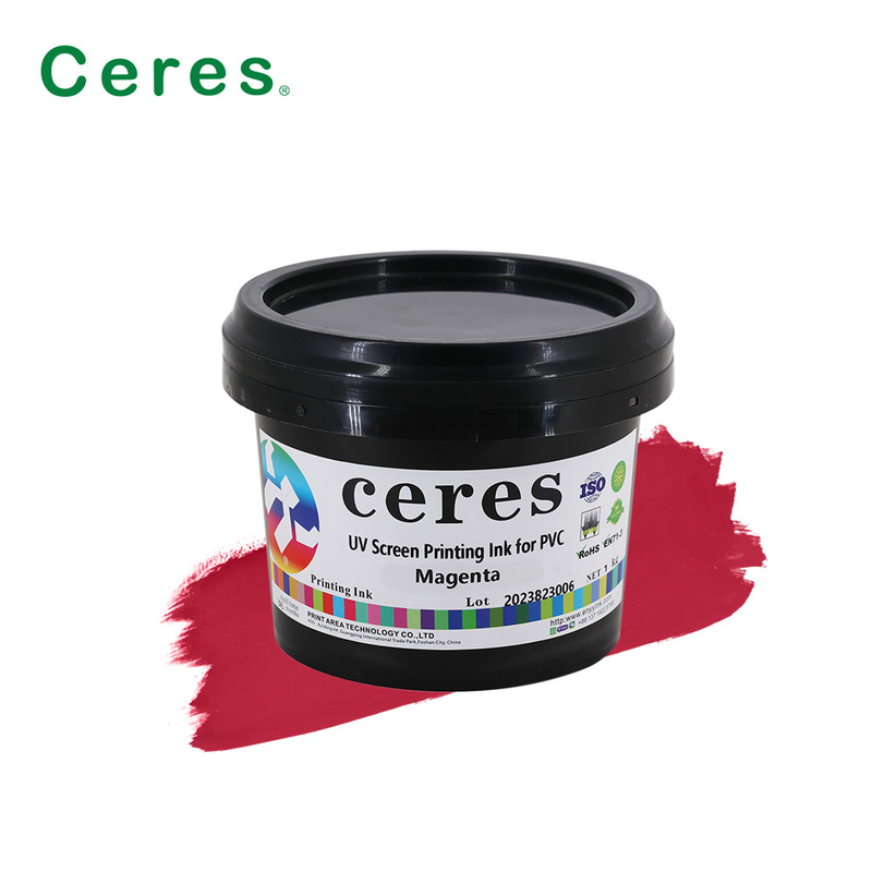 CMYK UV Screen Printing Ink For Plastic Glass PP PE PET LDPE HDPE