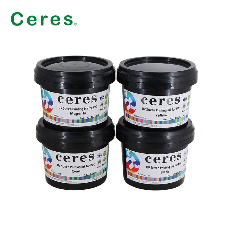 CMYK UV Screen Printing Ink For Plastic Glass PP PE PET LDPE HDPE