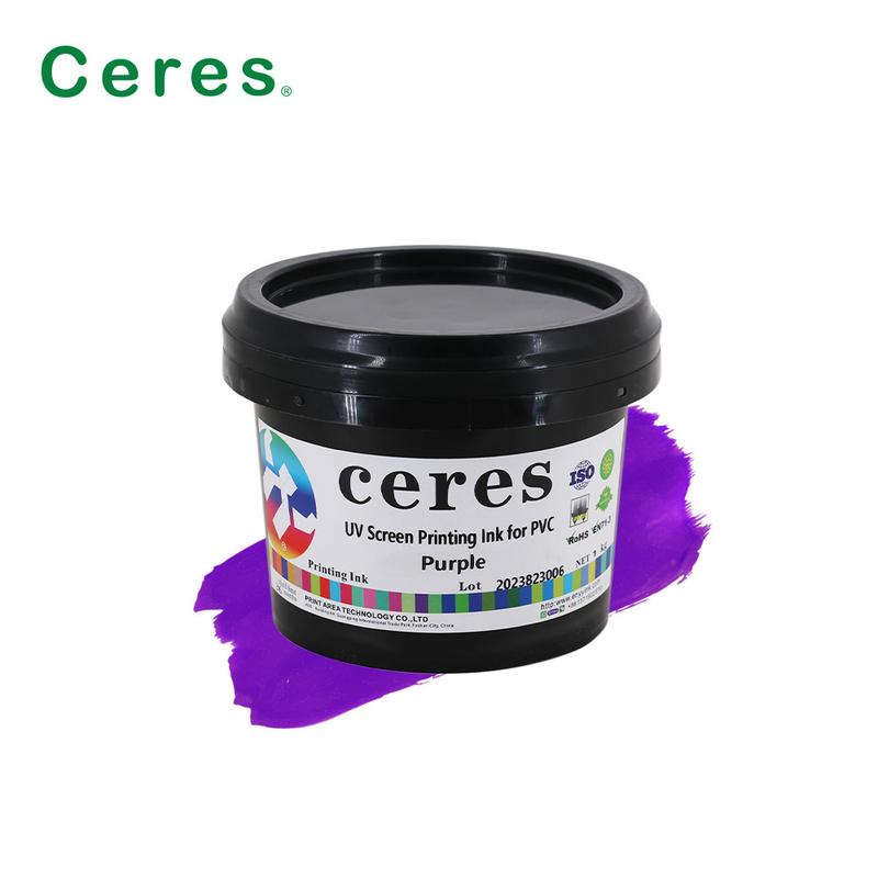 High Resistance UV Screen Printing Ink Fast Drying Panton Color