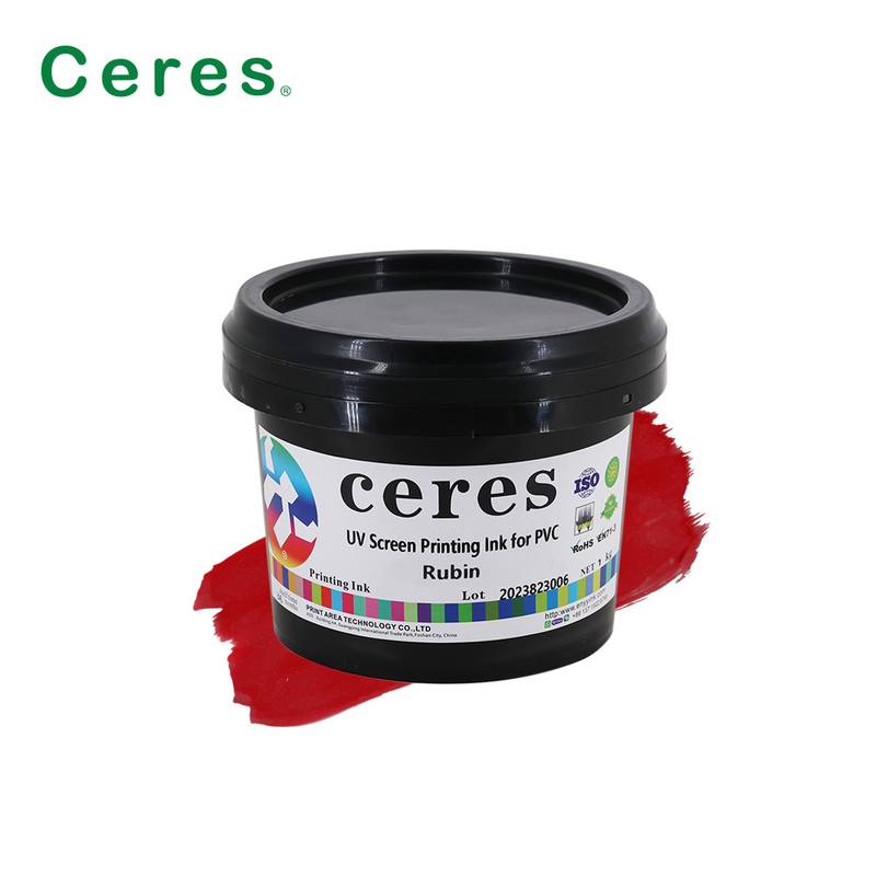 High Resistance UV Screen Printing Ink Fast Drying Panton Color