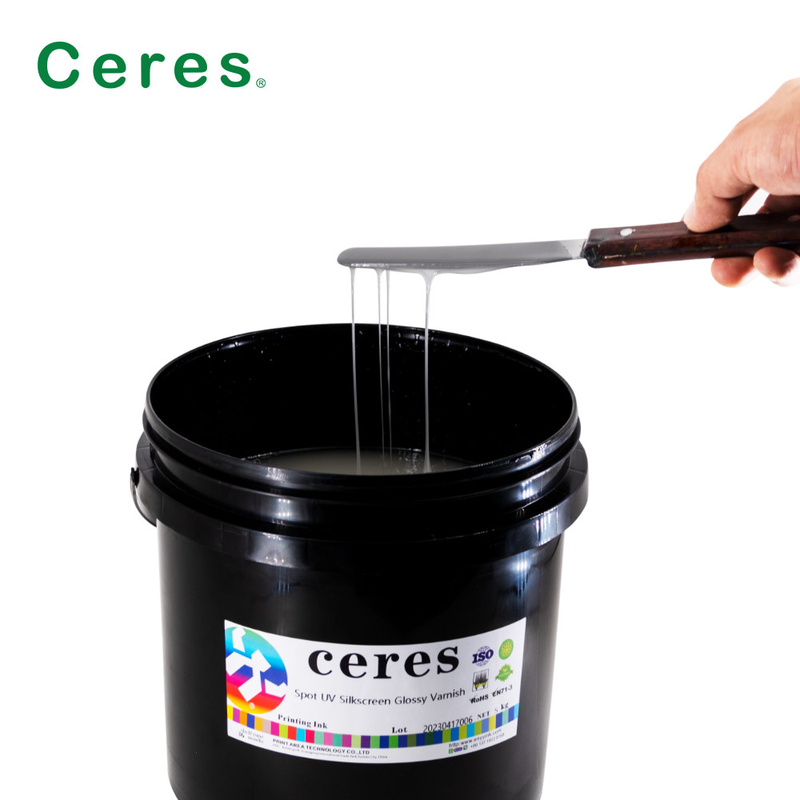 Low Odor Uv Screen Varnish Not Easy To Crack For Paper High Viscosity