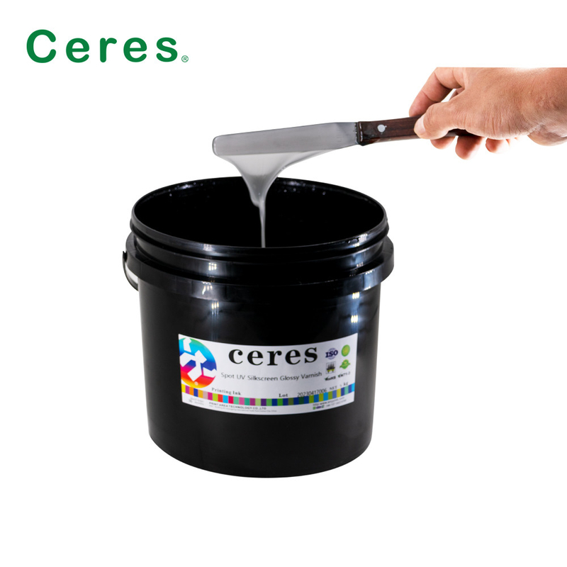 Low Odor Uv Screen Varnish Not Easy To Crack For Paper High Viscosity