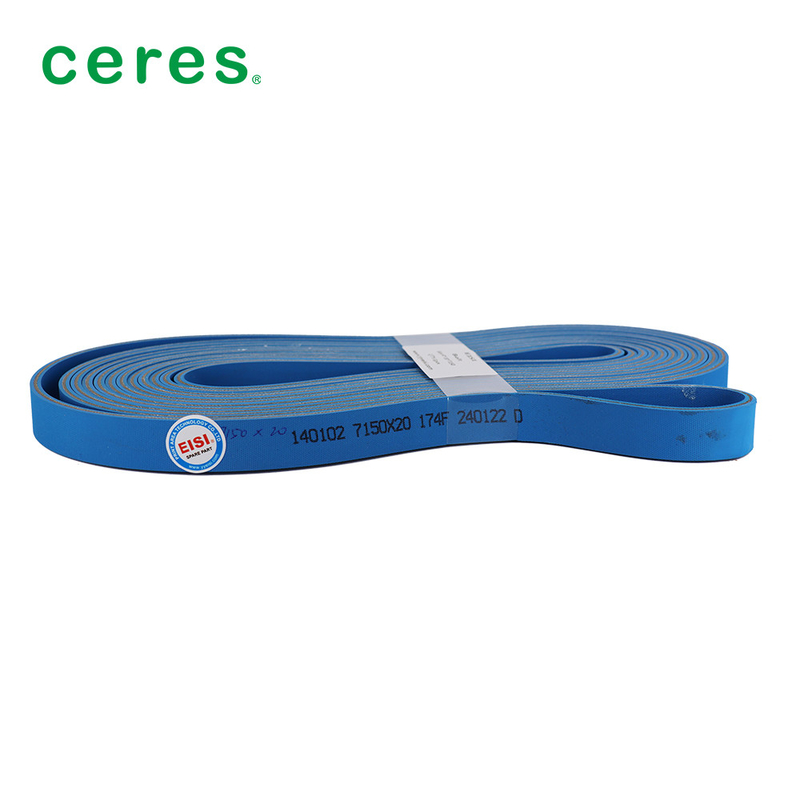 Blue Nylon Sandwich Rubber Flat Belt/NBR For BOBST/HOSON/GAOTIAN Folder Gluer