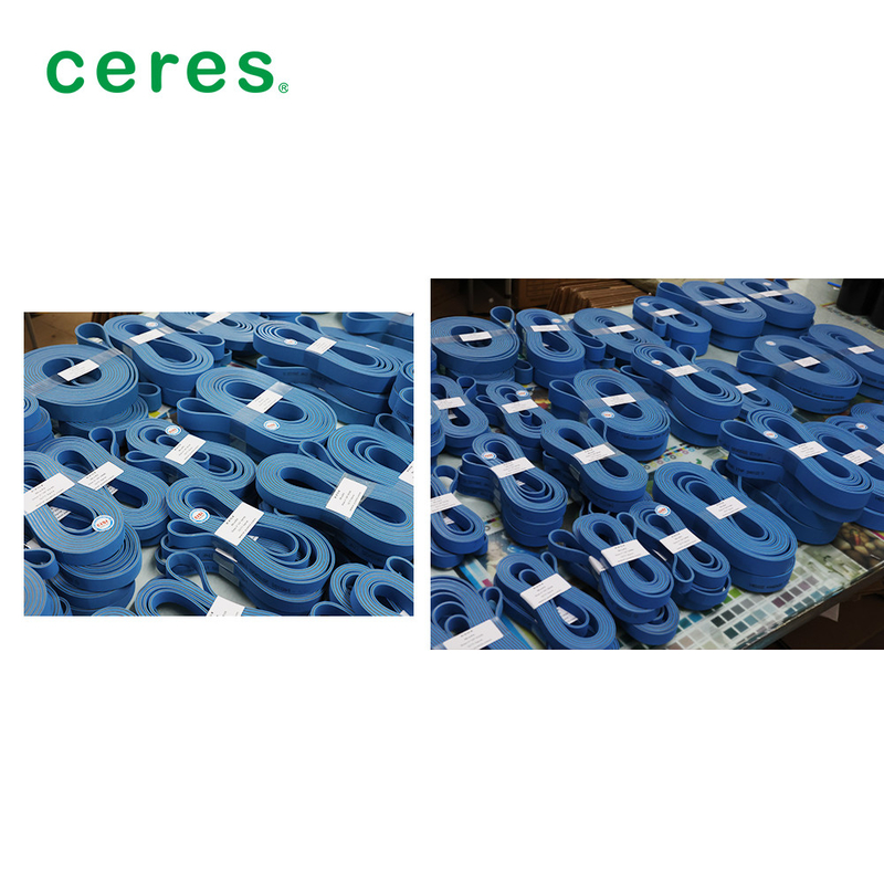 Blue Nylon Sandwich Rubber Flat Belt/NBR For BOBST/HOSON/GAOTIAN Folder Gluer
