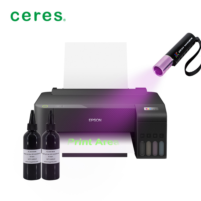 CMYK Colors Inkjet Printer For Uv Invisible Ink