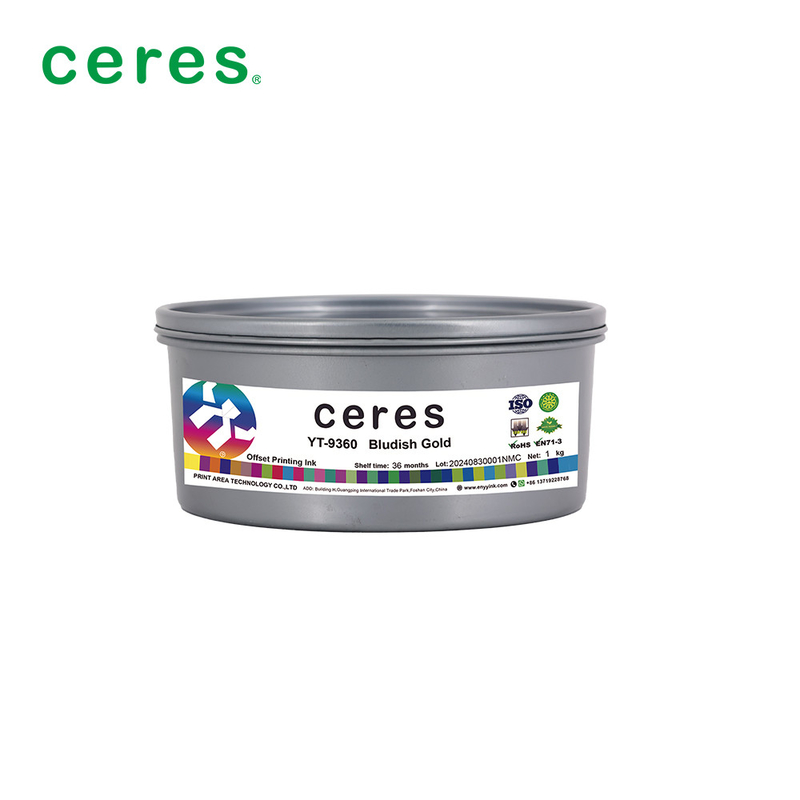 Offset Printing Ink Gold Color For All Kinds Of Paper With High Concentration
