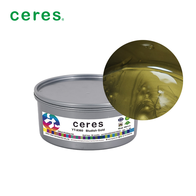 Offset Printing Ink Gold Color For All Kinds Of Paper With High Concentration