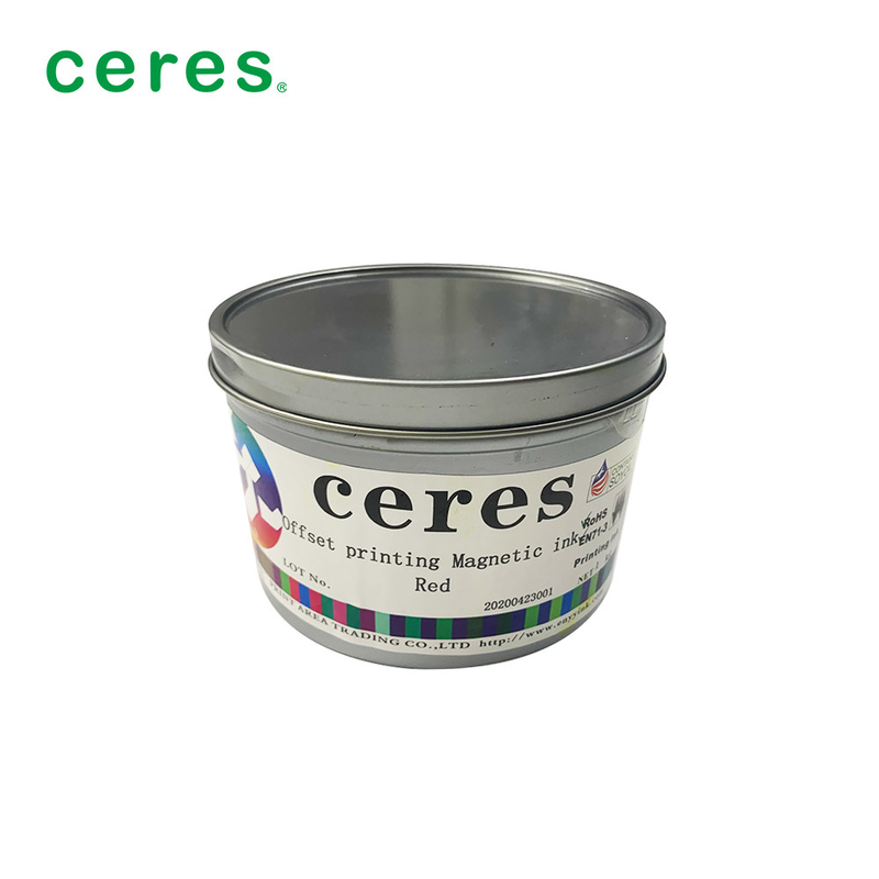 Offset Magnetic Printing Ink Red Color 1Kg / Can Normal Dry