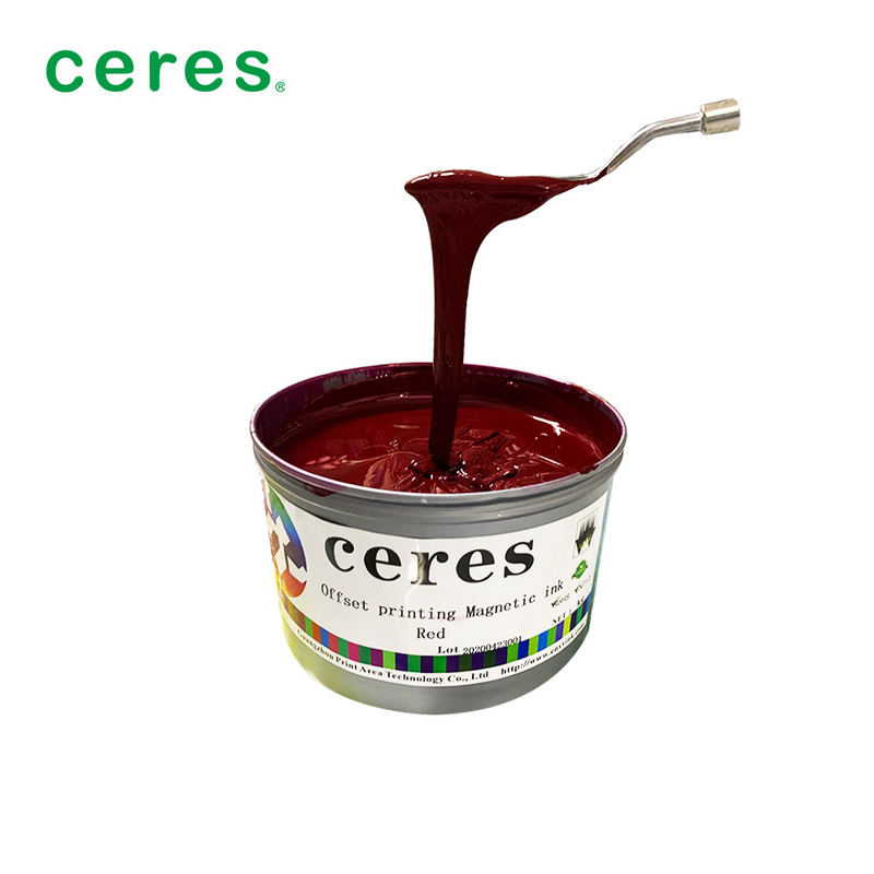 Offset Magnetic Printing Ink Red Color 1Kg / Can Normal Dry