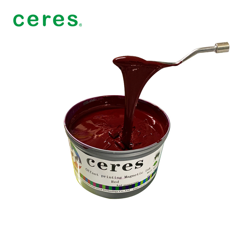 Offset Magnetic Printing Ink Red Color 1Kg / Can Normal Dry