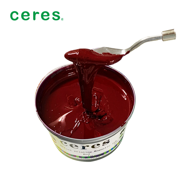 Offset Magnetic Printing Ink Red Color 1Kg / Can Normal Dry