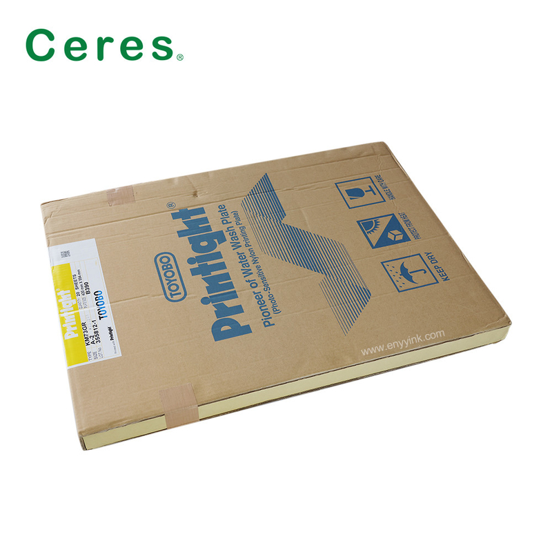 KM73GR Flexo Printing Plate Water Wash Toyobo Printight Resin Plate A2 Size