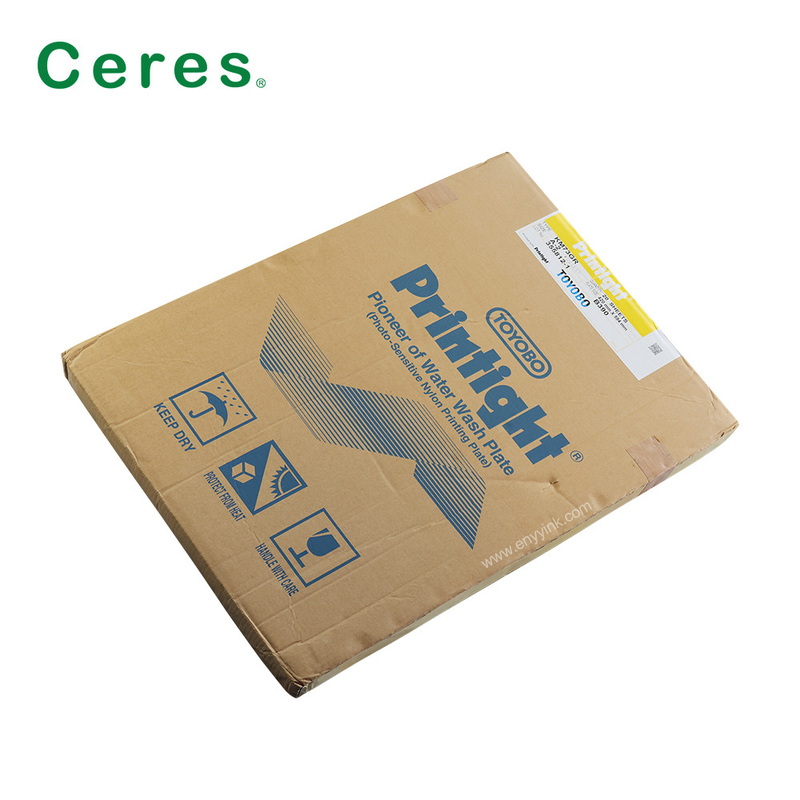 KM73GR Flexo Printing Plate Water Wash Toyobo Printight Resin Plate A2 Size