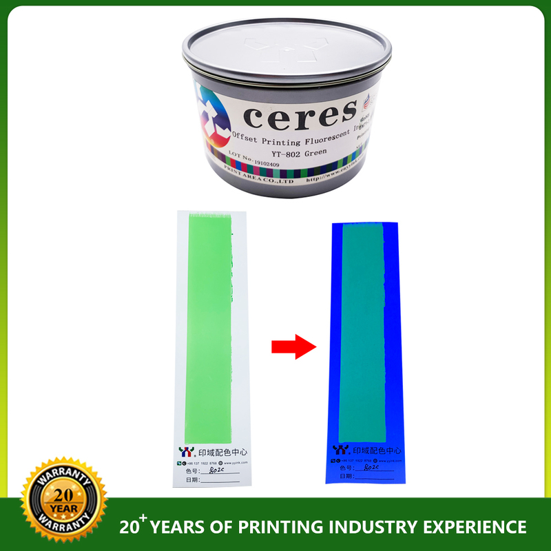 804 Orange AA+ Grade EN71-3 Certified Fluorescent Offset Ink for High-Quality Printing