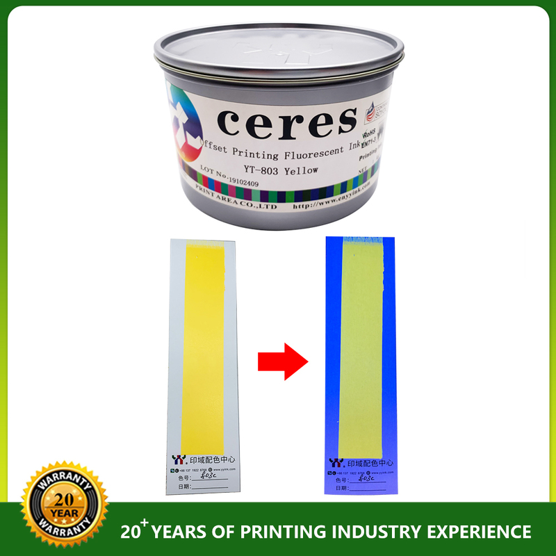 804 Orange AA+ Grade EN71-3 Certified Fluorescent Offset Ink for High-Quality Printing