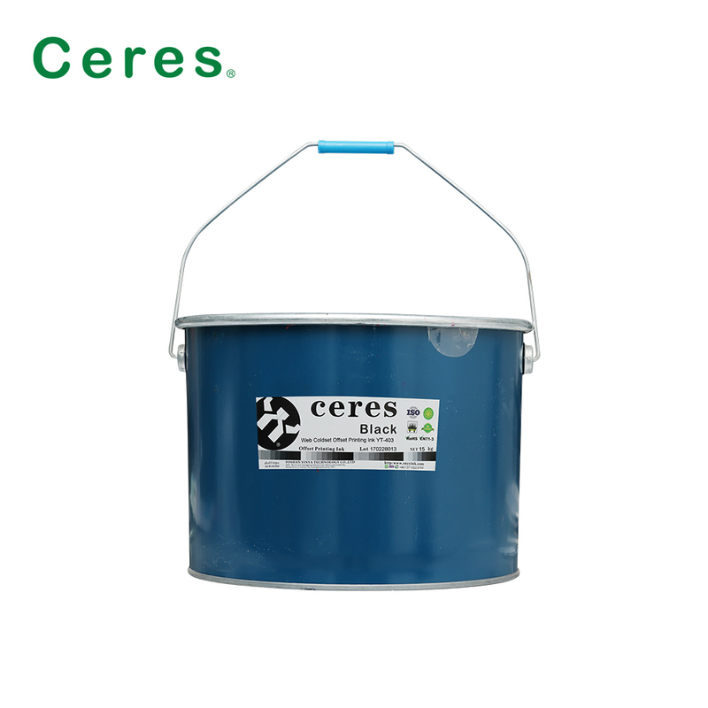 Solvent Based CMYK Web Coldset Offset Printing Ink for Newspaper in 15kg Iron Barrel