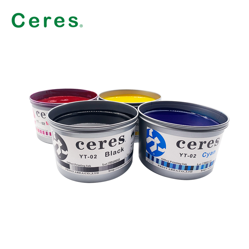 Ceres High Gloss YY02/YY03/YY09 Model Oil Base Offset Printing Ink with 2 Years Validity