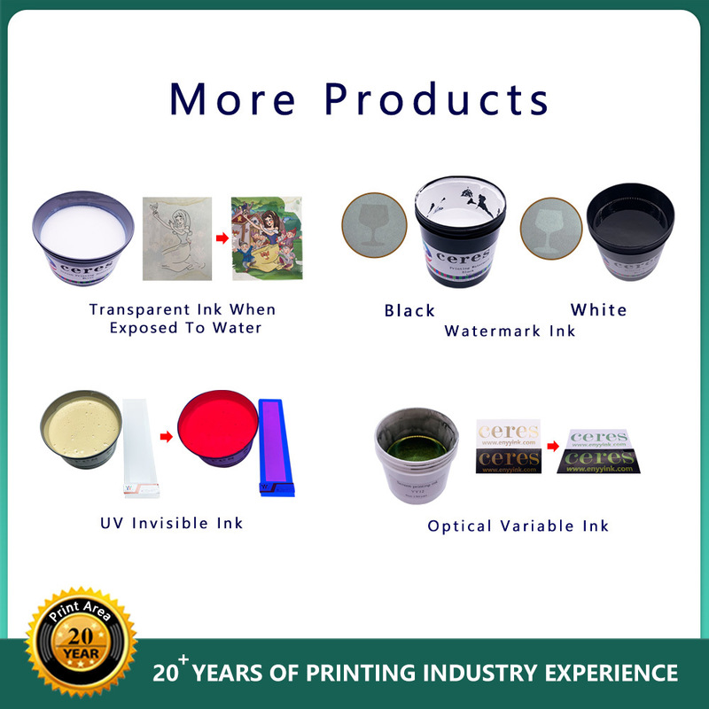 Nature Dry UV Offset Ink Pantone 803 Yellow Fluorescent Printing Ink for Offset Printing in 1KG/CAN