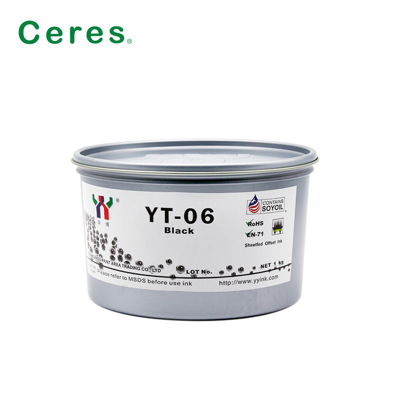 Ceres YT-06 Solvent Based Offset Printing Ink for Melamine with 1KG/CAN Package and A+ Grade Quality