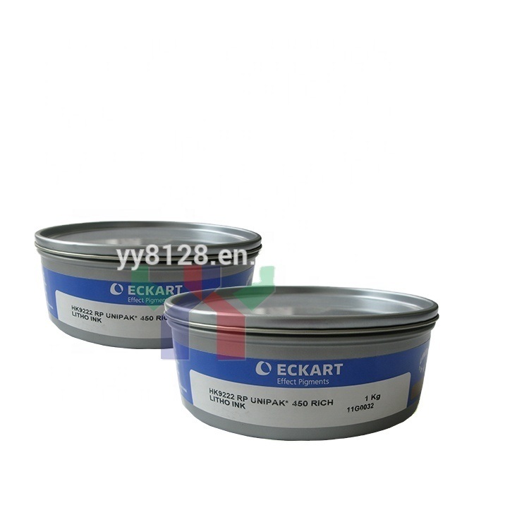 Eckart Gold and Silver Offset Printing Ink 9222 Blue Goldish 9224 Red Goldish 9310 Silver for Decorative Packaging