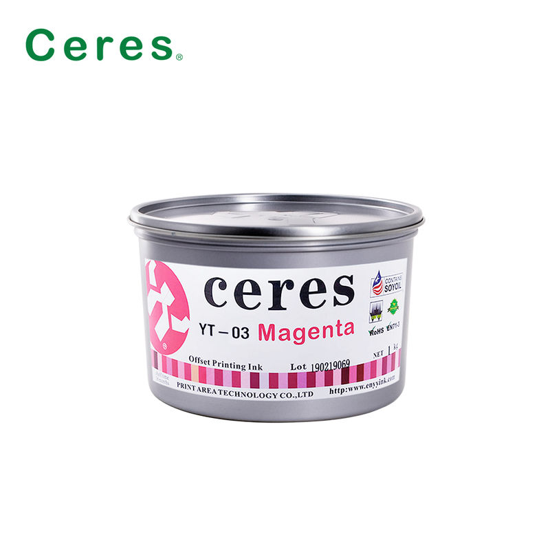 ECO-Friendly EN71-3 Conforming Solvent Based Offset Printing Ink YT-03 CMYK Ink for High-Quality Printing