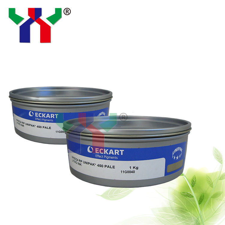 Gold and Silver UV Offset Ink for Synthetic Paper and PE in 1kg/can Packaging