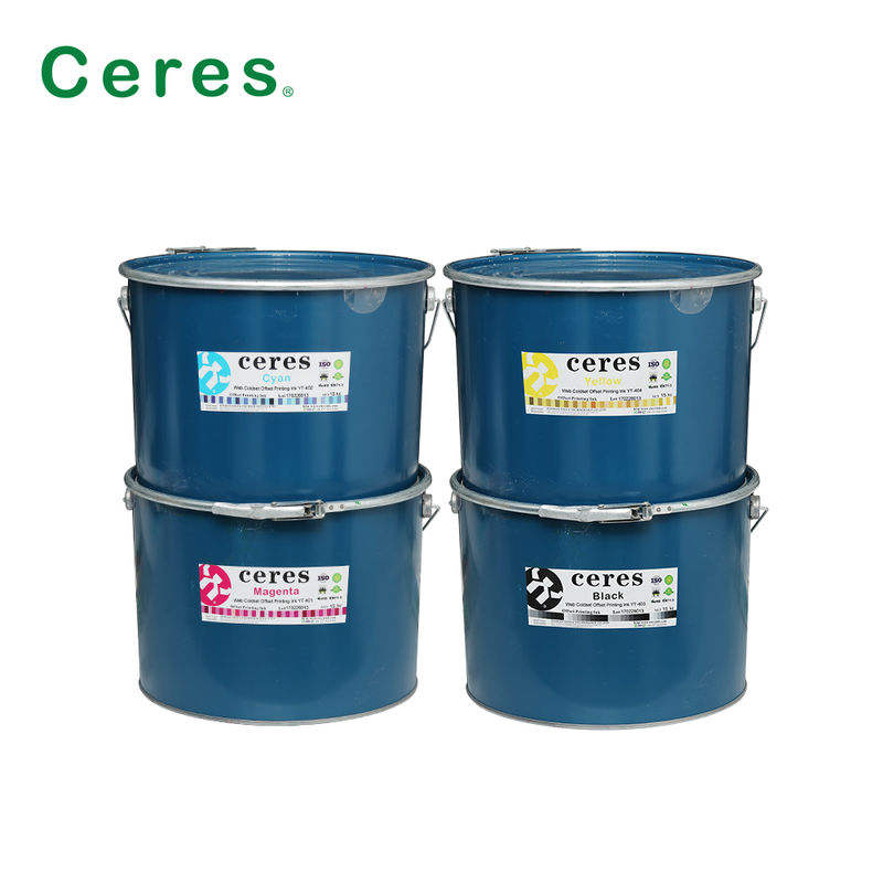 Web Coldset Offset Printing Ink for Newspaper Printing with Strong Ink Transfer in Iron Barrel Packing